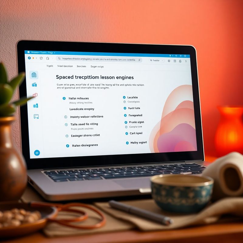 Interfaccia del motore LessonPath con esercizi in italiano